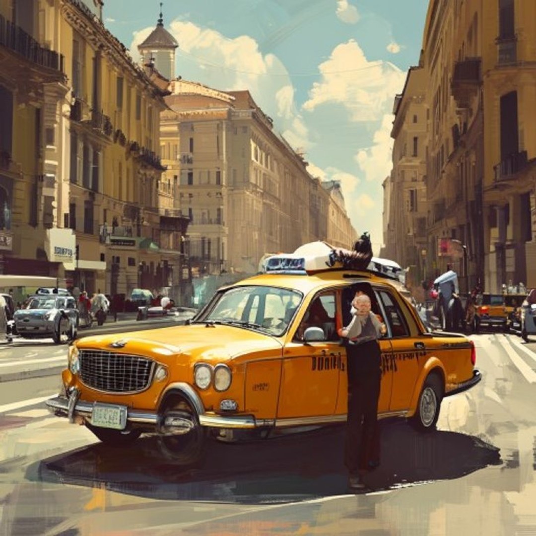 Illustration de la galère : Taxi sans compteur à l'aéroport de Rome-Fiumicino