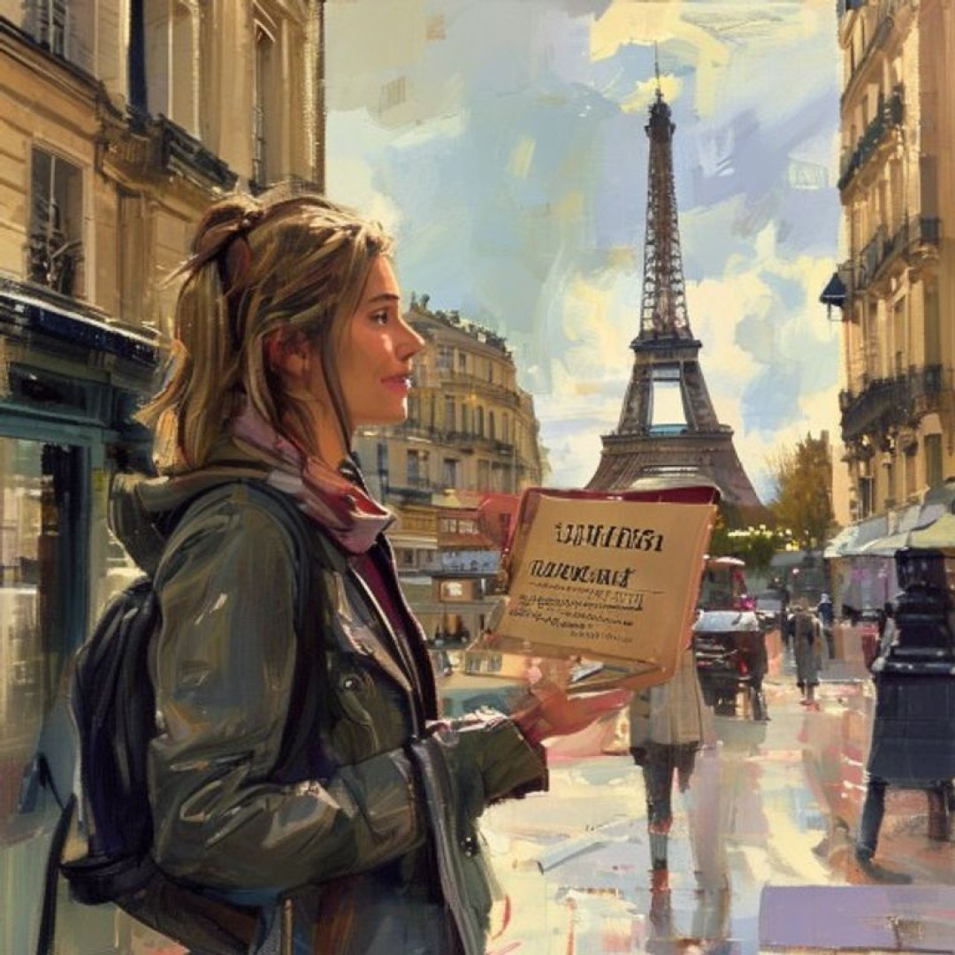 Illustration de la galère : La fausse pétition qui cache un vol à la tire, près de la Tour Eiffel