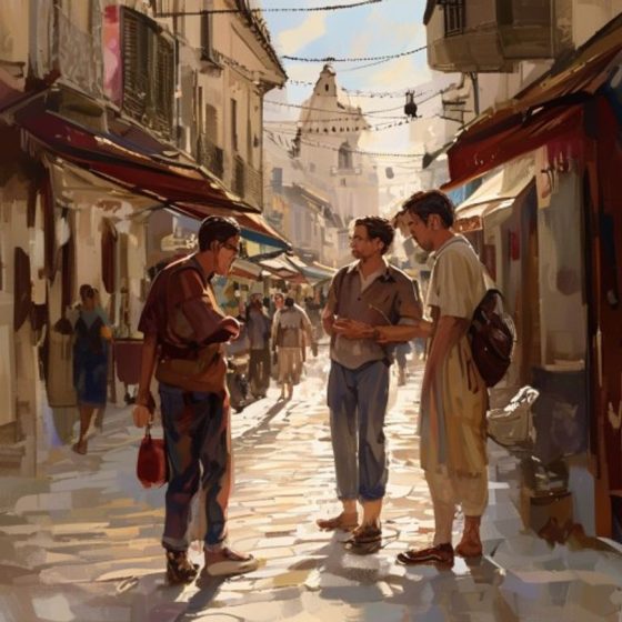 Illustration : Rabatteurs et « bracelet gratuit » sur les Ramblas à Barcelone