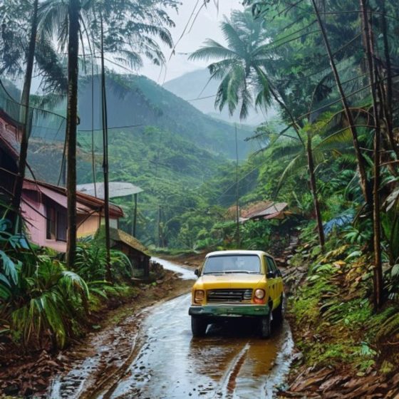 Illustration : Routes coupées en pleine saison des pluies au Costa Rica