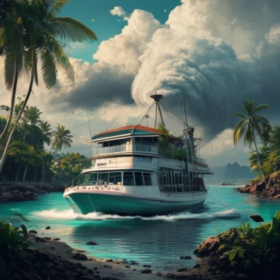 Illustration : Ferry annulé par un typhon aux Philippines