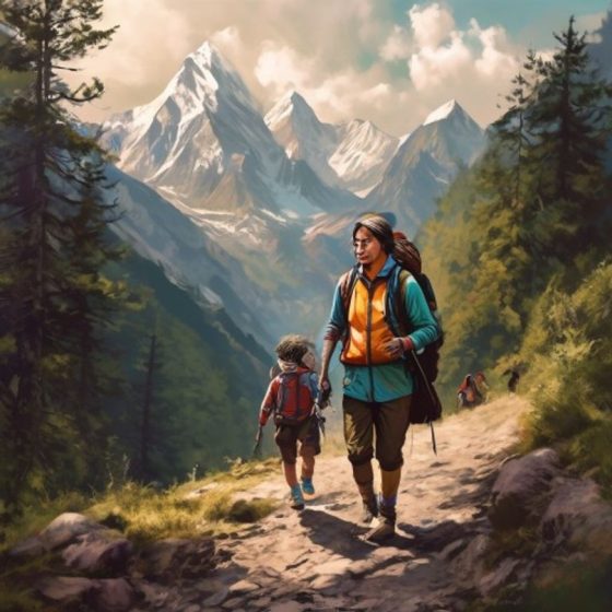 Illustration : Mal aigu des montagnes en trek au Népal