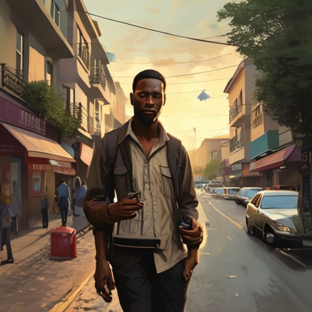 Illustration de la galère : Téléphone trop visible à Johannesburg