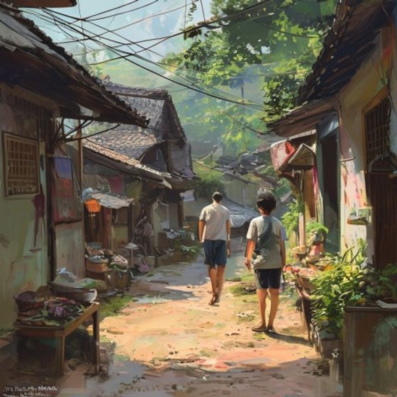 Illustration : Distributeurs rares et paiement en espèces au Laos