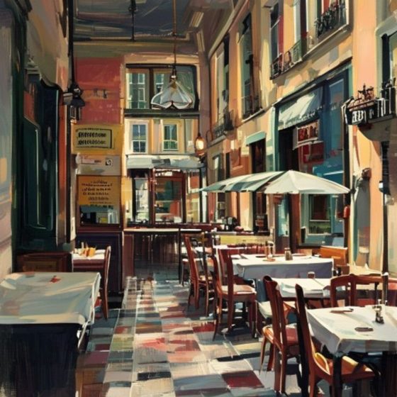 Illustration : restaurant