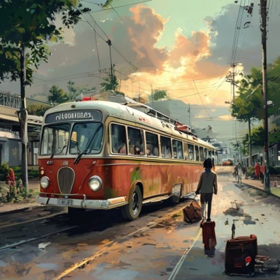 Illustration : 20 h. 21 h. 22 h. Toujours pas de bus.