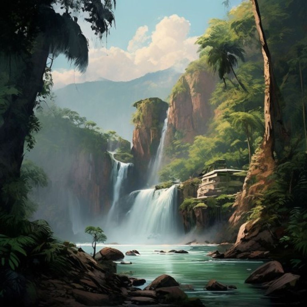 Illustration de la galère : « La cascade est fermée… mais je connais un endroit »