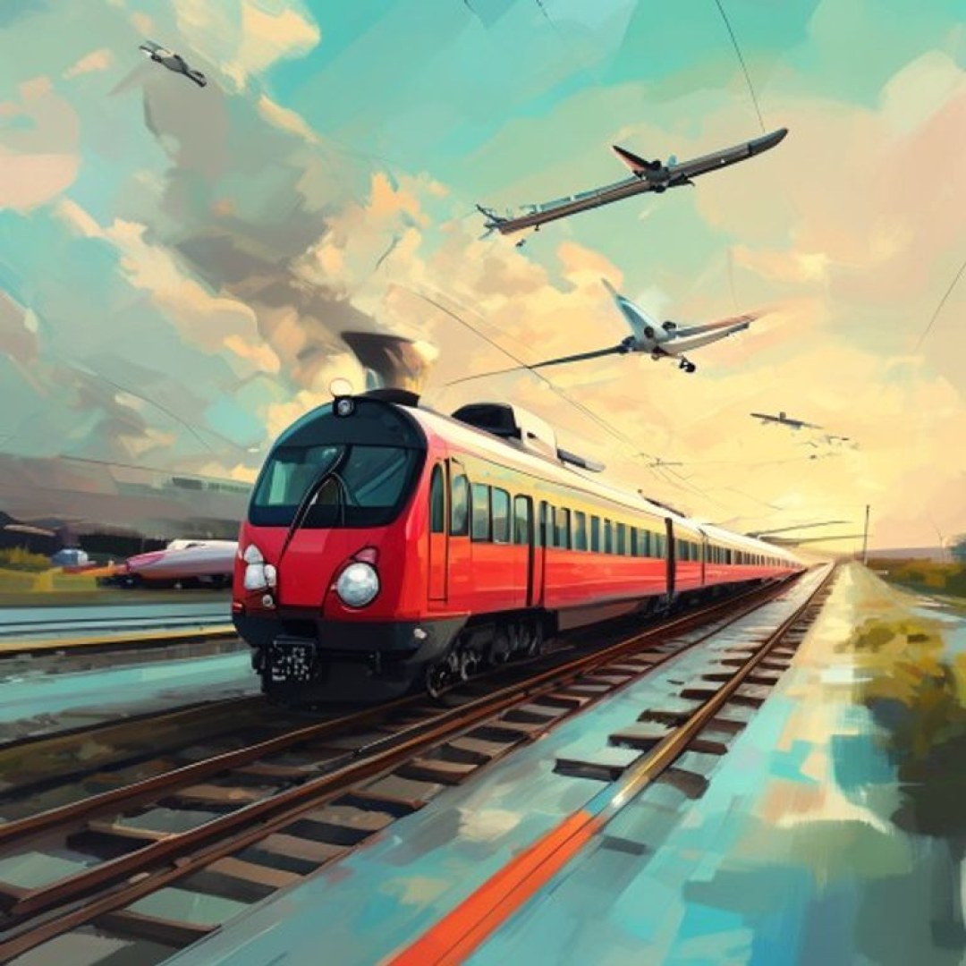 Illustration de la galère : correspondance train-avion